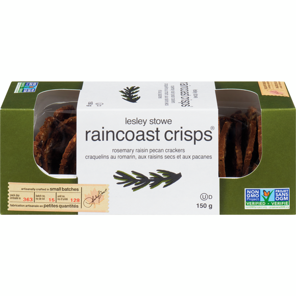 Rosemary Raisin Pecan Crisps