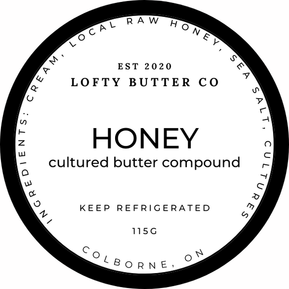 Cultured Butter - Honey (Glass Jar)