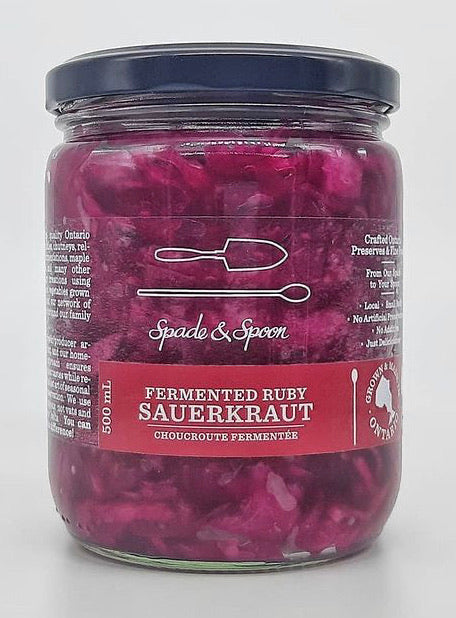 Fermented Ruby Sauerkraut
