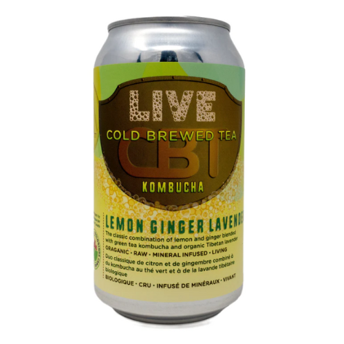 Lemon Ginger Lavender Kombucha 355ml