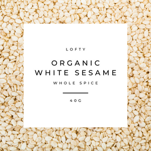 White Sesame, Organic Whole Spice 40g