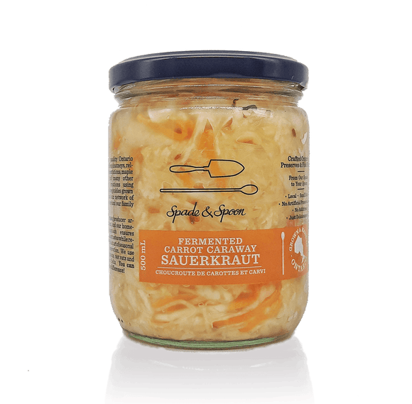 Fermented Carrot Caraway Sauerkraut
