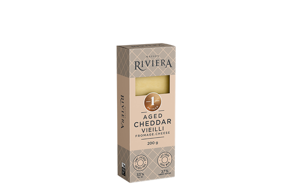 1 Year White Cheddar Cheese Block - Lactose Free 200g