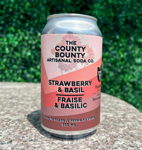 Strawberry & Basil Soda 355ml