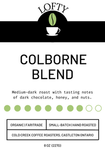 Coffee Beans - Colborne Blend 1/2 lb (Med-Dark)
