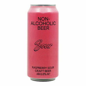 Raspberry Sour Beer - Non-Alcoholic 473mL