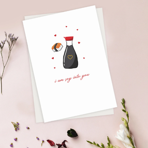 Soy Into You Blank Greeting Card - Standard Size